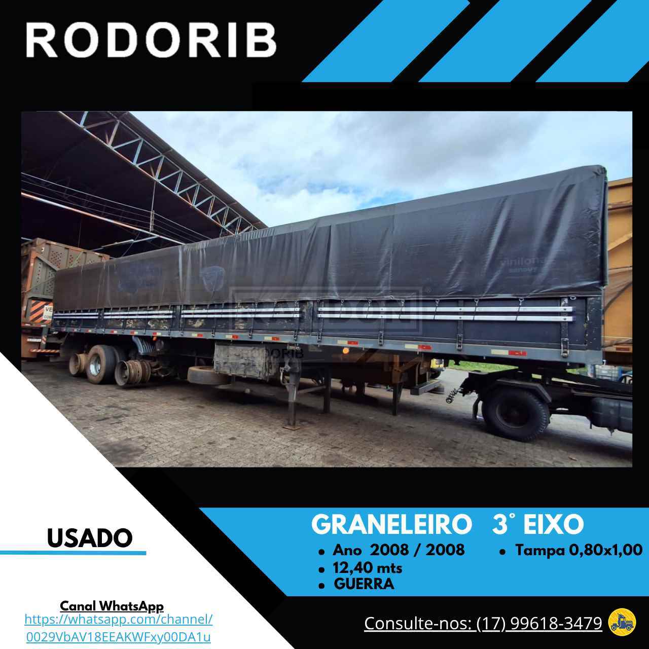 CARRETA SEMI-REBOQUE GRANELEIRO Rodorib Rio Brasil - SJRP São José do Rio Preto SÃO PAULO SP